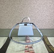 Fortok Fendi Peekaboo Iseeyou Petite Bag in Blue 20x11x15cm - 1