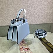 Fortok Fendi Peekaboo Iseeyou Petite Bag in Blue 20x11x15cm - 5