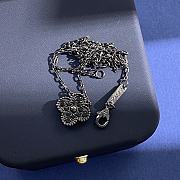 Fortok Van Cleef & Arpels Black Full Diamond Four-leaf Clover Bracelet  - 3