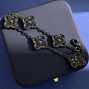 Fortok Van Cleef & Arpels Black Full Diamond Five-flower Bracelet - 5