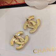 Fortok Chanel Colorful Diamond Pearl Letter Earrings - 5