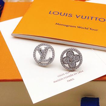 Fortok Louis Vuitton Earrings Silver ED0191 