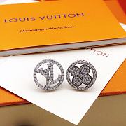 Fortok Louis Vuitton Earrings Silver ED0191  - 4