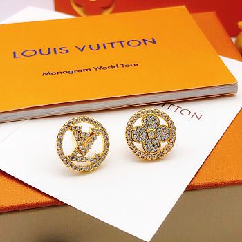 Fortok Louis Vuitton Earrings Gold LED0192
