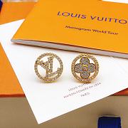 Fortok Louis Vuitton Earrings Gold LED0192 - 6