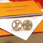 Fortok Louis Vuitton Earrings Gold LED0192 - 3