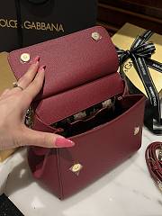 Fortok Dolce & Gabbana Scarf Red Bag 20cm  - 5