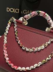 Fortok Dolce & Gabbana Scarf Red Bag 20cm  - 2