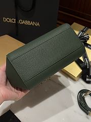 Fortok Dolce & Gabbana Scarf Red Dark Green Bag 20cm  - 3
