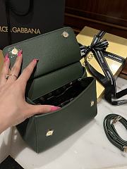 Fortok Dolce & Gabbana Scarf Red Dark Green Bag 20cm  - 2