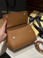 Fortok Dolce & Gabbana Scarf Brown Bag 20cm  - 6