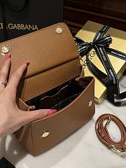 Fortok Dolce & Gabbana Scarf Brown Bag 20cm  - 4
