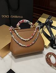 Fortok Dolce & Gabbana Scarf Brown Bag 20cm  - 3