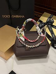 Fortok Dolce & Gabbana Scarf Dark Brown Bag 20cm  - 1