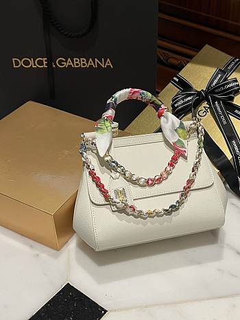 Fortok Dolce & Gabbana Scarf White Bag 20cm