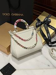 Fortok Dolce & Gabbana Scarf White Bag 20cm - 2
