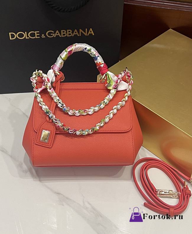 Fortok Dolce & Gabbana Scarf Orange Bag 20cm - 1