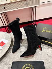 Fortok Christian Louboutin Santiagag Ankle Boots Black - 1