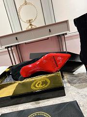 Fortok Christian Louboutin Santiagag Ankle Boots Black - 6