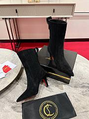 Fortok Christian Louboutin Santiagag Ankle Boots Black - 3