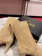 Fortok Christian Louboutin Santiagag Ankle Boots Beige - 4