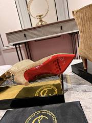 Fortok Christian Louboutin Santiagag Ankle Boots Beige - 3