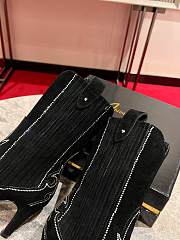 Fortok Christian Louboutin Santia Botta Strass Boots Black - 5