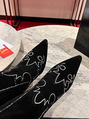 Fortok Christian Louboutin Santia Botta Strass Boots Black - 3