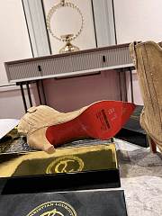 Fortok Christian Louboutin Santia Botta Strass Boots Beige  - 5