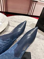 Fortok Christian Louboutin Santiabooty Nappa Leather And Senim Short Boots - 4