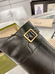 Fortok Gucci 23SS Black Calfskin Ankle Boots - 2