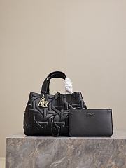 Fortok Dior Toujours Bag Black Graphic Cannage Calfskin 28.5x21.5x17cm - 1