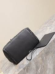 Fortok Dior Toujours Bag Black Graphic Cannage Calfskin 28.5x21.5x17cm - 5