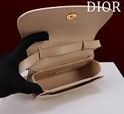 Fortok Dior Medium 30 Montaigne Avenue Top Handle Bag Beige Ribbed Calfskin 19x8x12cm - 4