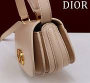 Fortok Dior Medium 30 Montaigne Avenue Top Handle Bag Beige Ribbed Calfskin 19x8x12cm - 3