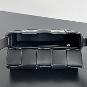 Fortok Bottega Veneta Daisy Print Cassette Bag In Black 23x15x6cm - 5