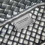 Fortok Bottega Veneta Mini Cobble Top Handle Bag Black 23x11x8cm - 2