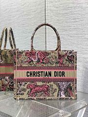 Fortok Dior Medium Dioriviera Book Tote Pink Toile 36x18x28cm - 1