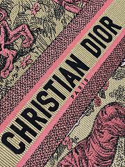 Fortok Dior Medium Dioriviera Book Tote Pink Toile 36x18x28cm - 6