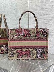 Fortok Dior Medium Dioriviera Book Tote Pink Toile 36x18x28cm - 2