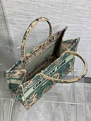 Fortok Dior Medium Dioriviera Book Tote Green Toile 36x18x28cm - 4