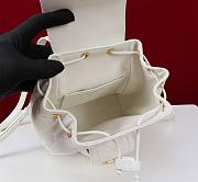 Fortok Dior Caro Backpack White 630286 19.5x18.5x8.5cm - 4