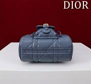 Fortok Dior Caro Backpack Blue 630286 19.5x18.5x8.5cm - 6