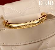Fortok Dior Caro Backpack Beige 630286 19.5x18.5x8.5cm - 4