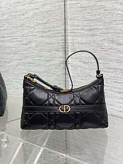 Fortok Dior 30 Montaigne Mini Hobo Shoulder Bag Black 24x6.5x14cm - 1