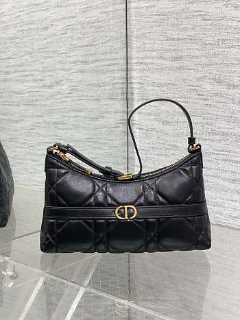 Fortok Dior 30 Montaigne Mini Hobo Shoulder Bag Black 24x6.5x14cm