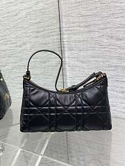 Fortok Dior 30 Montaigne Mini Hobo Shoulder Bag Black 24x6.5x14cm - 6
