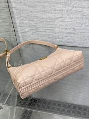 Fortok Dior 30 Montaigne Mini Hobo Shoulder Bag Pink 24x6.5x14cm - 3