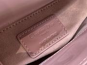 Fortok Dior Lady Bag Pink Patent Cannage Calfskin 17x7x15cm - 5