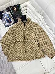 Fortok Gucci GG Canvas Bomber Jacket Beige - 1